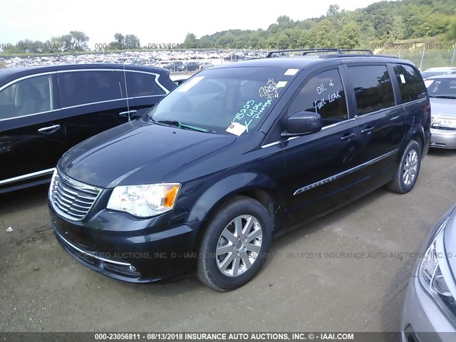 2C4RC1BG7ER178225 - 2014 CHRYSLER TOWN & COUNTRY TOURING BLUE photo 2