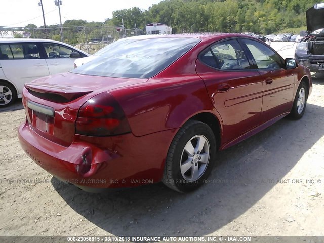 2G2WP552781180398 - 2008 PONTIAC GRAND PRIX Червоний фото 4