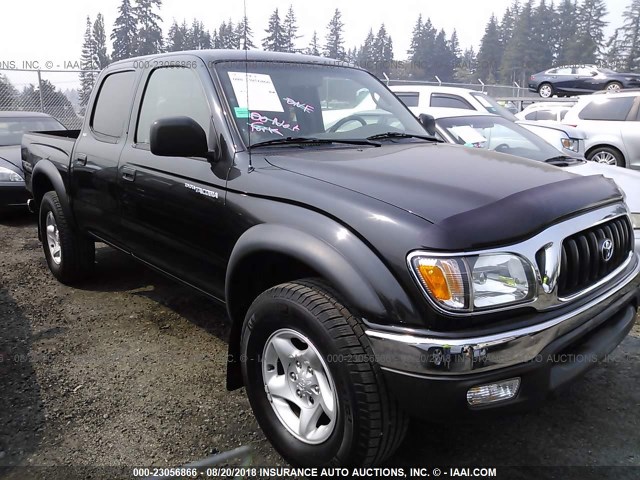5TEGN92NX4Z347404 - 2004 TOYOTA TACOMA DOUBLE CAB PRERUNNER BLACK photo 1