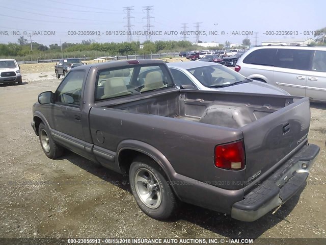 1GCCS1440YK105003 - 2000 CHEVROLET S TRUCK S10 BROWN photo 3