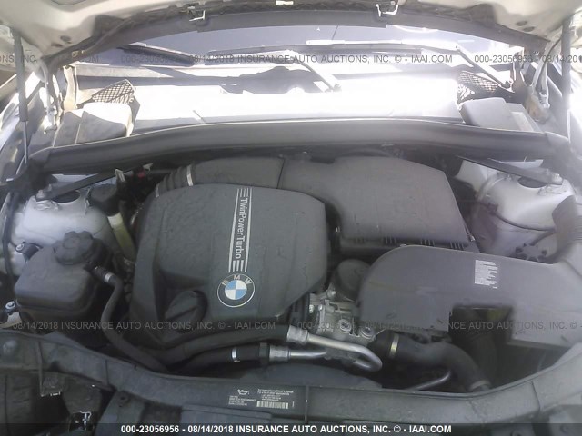 WBAVM5C59EVV91192 - 2014 BMW X1 XDRIVE35I SILVER photo 10