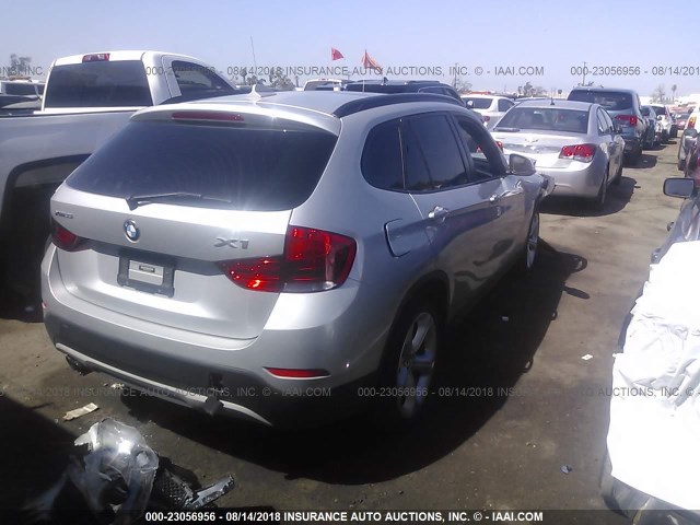 WBAVM5C59EVV91192 - 2014 BMW X1 XDRIVE35I SILVER photo 4