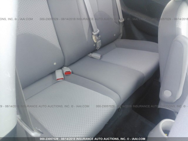 KMHCM36C28U067297 - 2008 HYUNDAI ACCENT GS WHITE photo 8