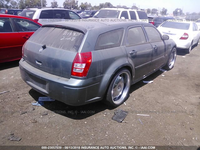 2D4FV48T35H692911 - 2005 DODGE MAGNUM SE BLUE photo 4