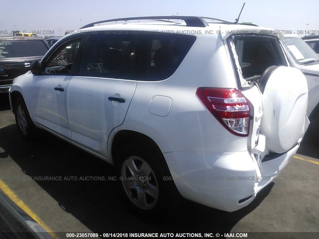 2T3ZF4DV9BW063423 - 2011 TOYOTA RAV4 WHITE photo 3