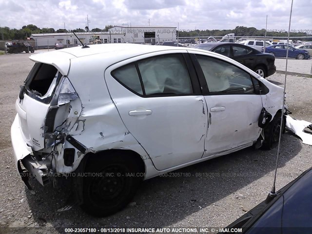 JTDKDTB30D1548411 - 2013 TOYOTA PRIUS C WHITE photo 6