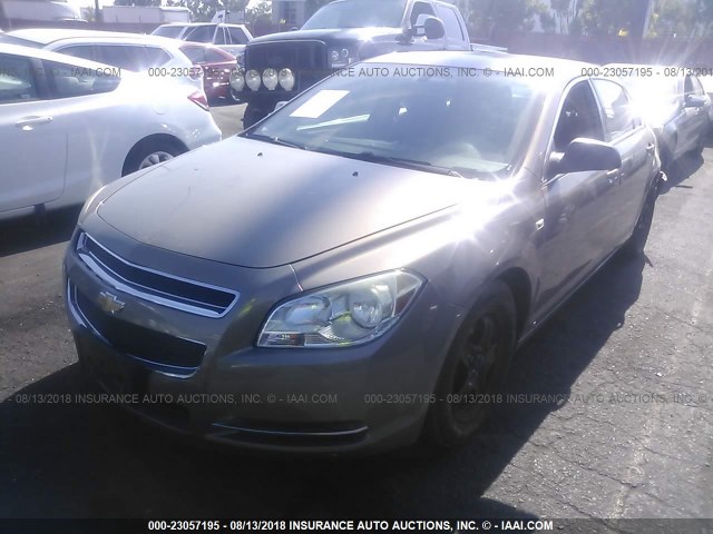 1G1ZG57B38F172001 - 2008 CHEVROLET MALIBU LS ოქროსფერი ფოტო 2