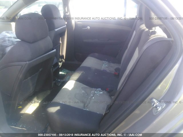 1G1ZG57B38F172001 - 2008 CHEVROLET MALIBU LS ოქროსფერი ფოტო 8