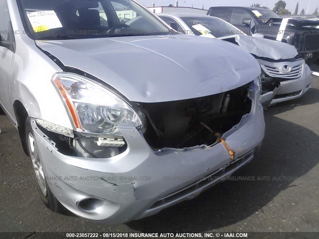 JN8AS5MT1DW034309 - 2013 NISSAN ROGUE S/SV SILVER photo 6