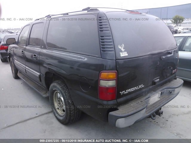 1GKFK16TX2J292205 - 2002 GMC YUKON XL K1500 BLACK photo 3