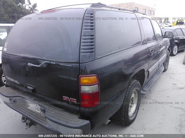 1GKFK16TX2J292205 - 2002 GMC YUKON XL K1500 BLACK photo 4