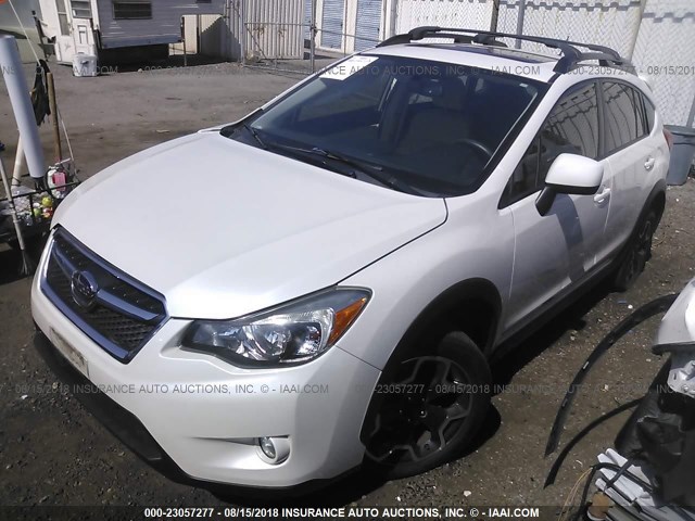 JF2GPAVC2D2868337 - 2013 SUBARU XV CROSSTREK 2.0 PREMIUM WHITE photo 2