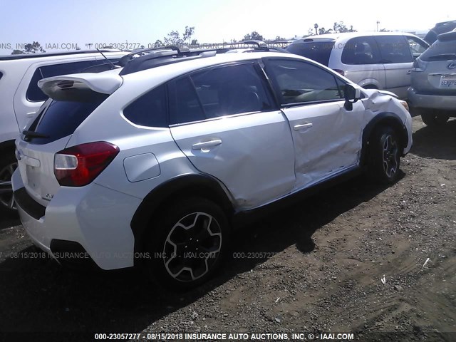 JF2GPAVC2D2868337 - 2013 SUBARU XV CROSSTREK 2.0 PREMIUM WHITE photo 4