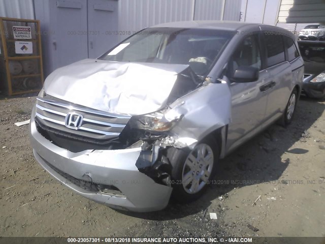 5FNRL5H26BB014409 - 2011 HONDA ODYSSEY LX SILVER photo 6