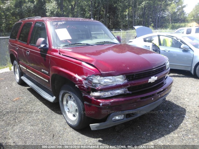 1GNEK13ZX3R199677 - 2003 CHEVROLET TAHOE K1500 BURGUNDY photo 6