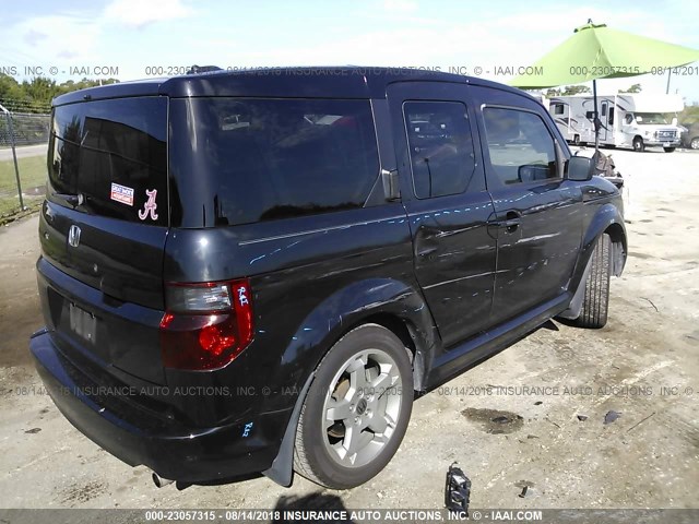 5J6YH18997L003812 - 2007 HONDA ELEMENT SC BLACK photo 4