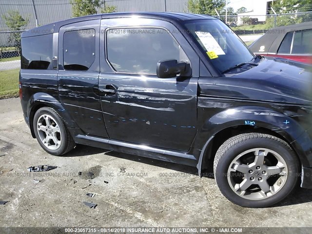 5J6YH18997L003812 - 2007 HONDA ELEMENT SC BLACK photo 6