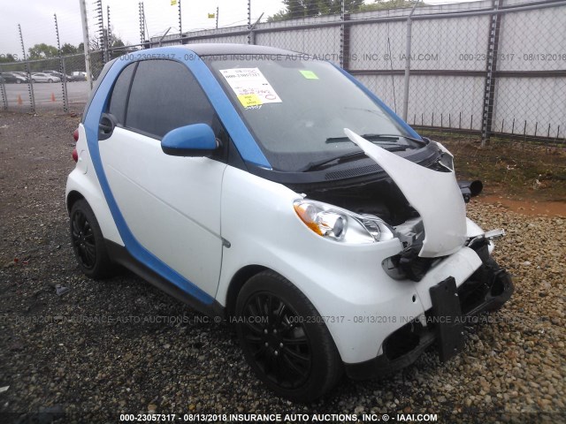 WMEEJ3BA8EK778389 - 2014 SMART FORTWO PURE/PASSION WHITE photo 1