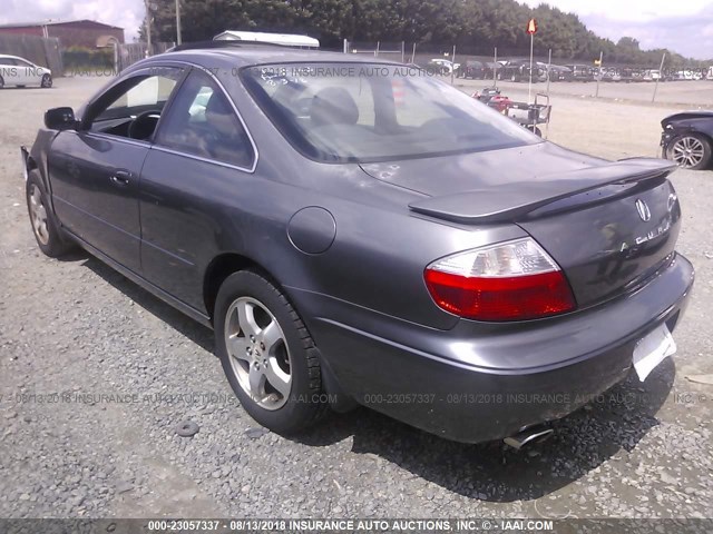 19UYA424X3A005441 - 2003 ACURA 3.2CL GRAY photo 3