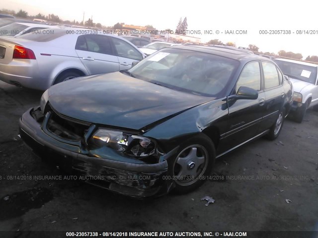 2G1WH55K719111218 - 2001 CHEVROLET IMPALA LS GREEN photo 2