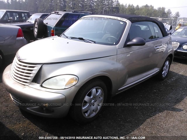 3C3EY55E75T298285 - 2005 CHRYSLER PT CRUISER TOURING GOLD photo 2