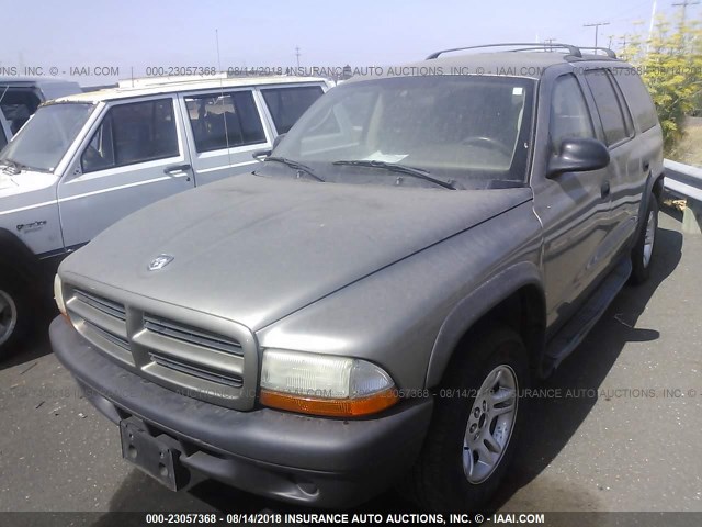 1D4HR38N23F593231 - 2003 DODGE DURANGO SPORT GOLD photo 2