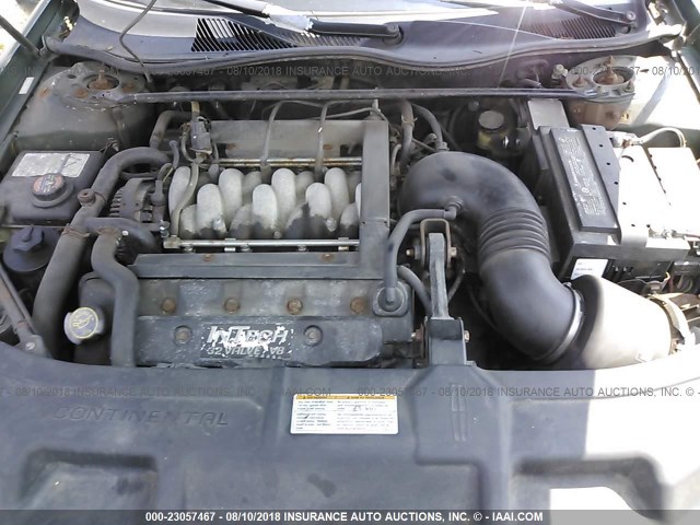 1LNHM97V0XY690160 - 1999 LINCOLN CONTINENTAL  Жасыл фото 10