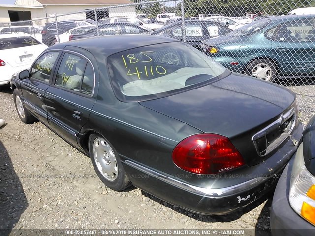 1LNHM97V0XY690160 - 1999 LINCOLN CONTINENTAL  GREEN photo 3