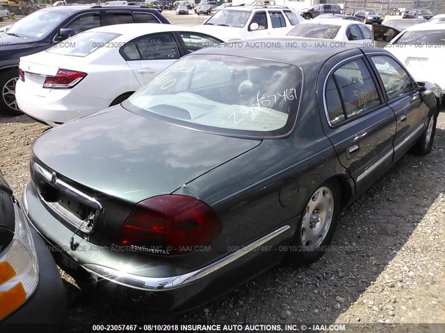 1LNHM97V0XY690160 - 1999 LINCOLN CONTINENTAL  GREEN photo 4