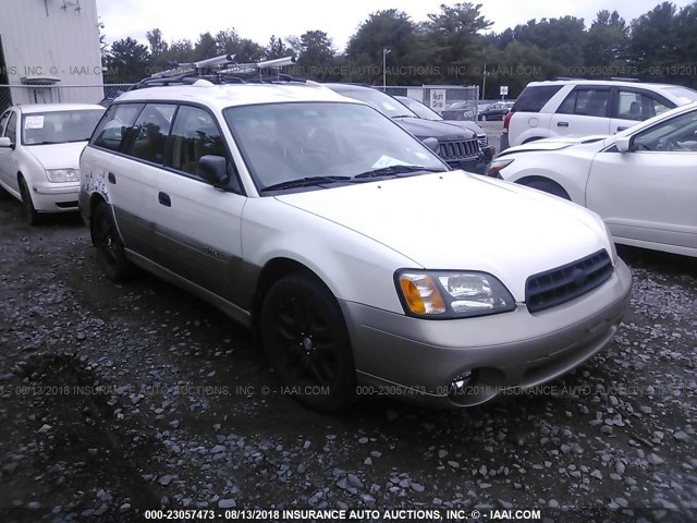 4S3BH675X27648509 - 2002 SUBARU LEGACY OUTBACK AWP WHITE photo 1