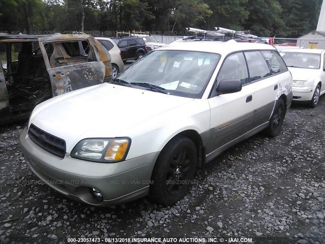 4S3BH675X27648509 - 2002 SUBARU LEGACY OUTBACK AWP WHITE photo 2