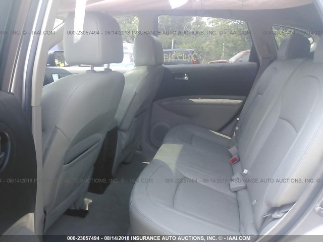 JN8AS5MV0BW664319 - 2011 NISSAN ROGUE S/SV/KROM SILVER photo 8