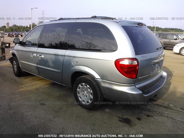 2C4GP44323R153379 - 2003 CHRYSLER TOWN & COUNTRY LX BLUE photo 3