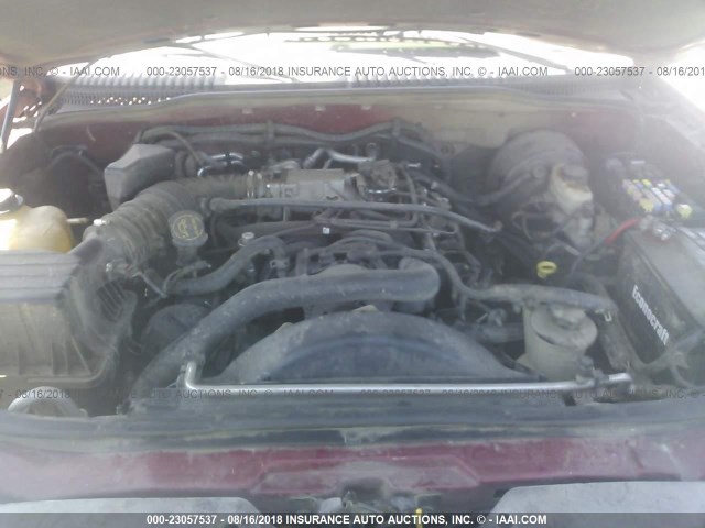 1FMZU73W84ZB18606 - 2004 FORD EXPLORER XLT/XLT SPORT/NBX 勃艮第红 照片 10