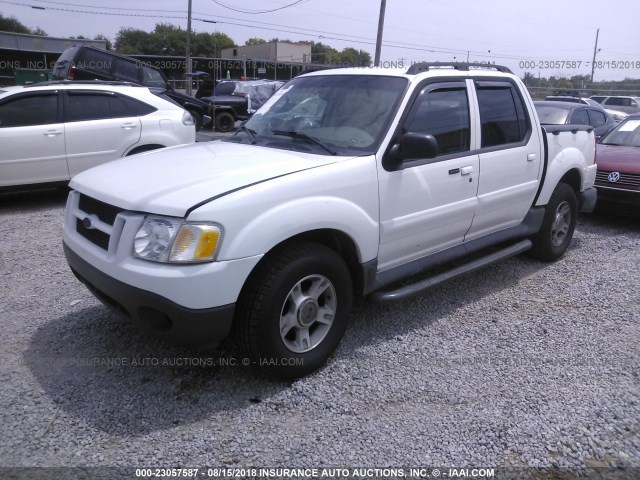 1FMZU67K14UA10097 - 2004 FORD EXPLORER SPORT TR  WHITE photo 2