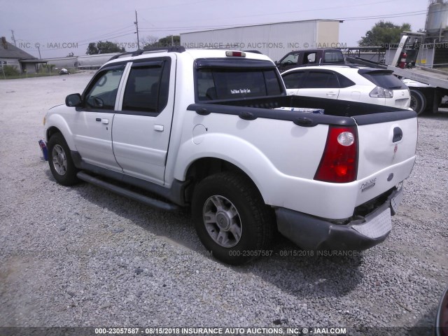 1FMZU67K14UA10097 - 2004 FORD EXPLORER SPORT TR  WHITE photo 3