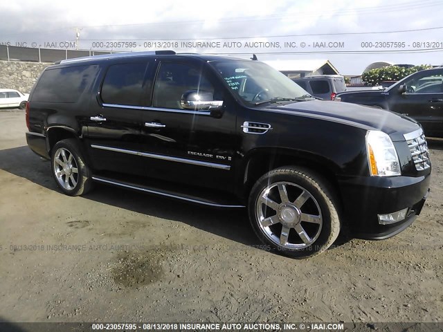 1GYFK66868R213671 - 2008 CADILLAC ESCALADE ESV BLACK photo 1