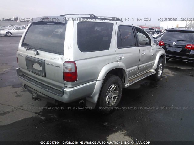 JT3HN87R5X9024389 - 1999 TOYOTA 4RUNNER LIMITED SILVER photo 4