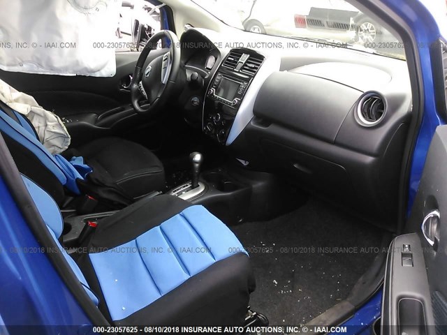 3N1CE2CP2GL355030 - 2016 NISSAN VERSA NOTE S/S PLUS/SV/SL/SR BLUE photo 5