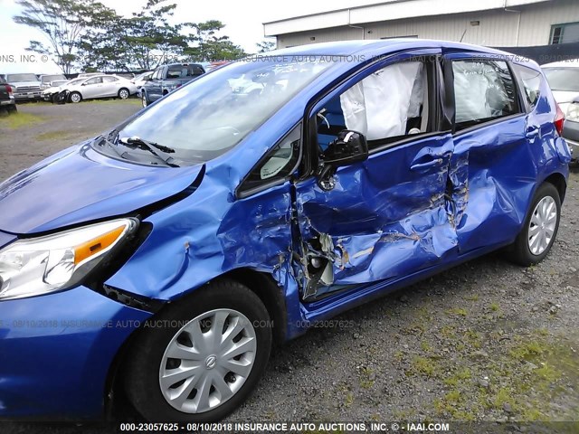 3N1CE2CP2GL355030 - 2016 NISSAN VERSA NOTE S/S PLUS/SV/SL/SR BLUE photo 6