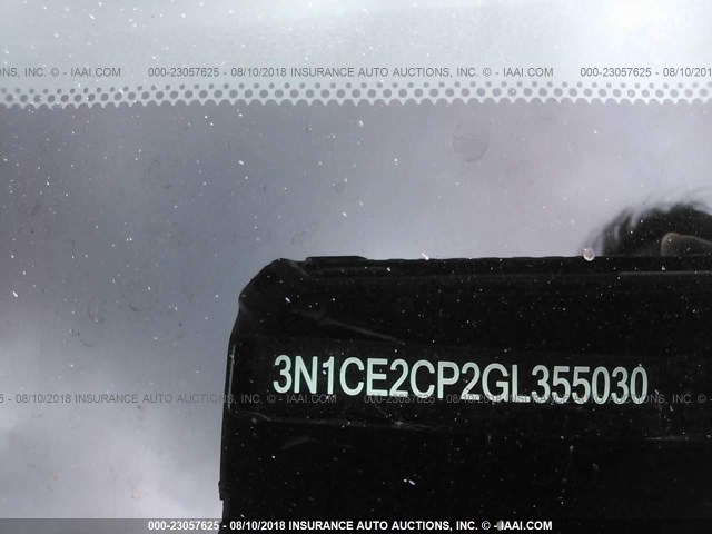 3N1CE2CP2GL355030 - 2016 NISSAN VERSA NOTE S/S PLUS/SV/SL/SR BLUE photo 9