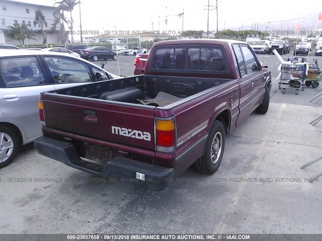 JM2UF3149N0302523 - 1992 MAZDA B2600 CAB PLUS MAROON photo 4