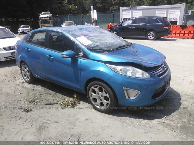 3FADP4CJ8CM176052 - 2012 FORD FIESTA SEL BLUE photo 1