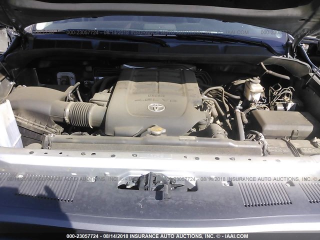 5TFRM5F12FX094830 - 2015 TOYOTA TUNDRA DOUBLE CAB SR/SR5 SILVER photo 10