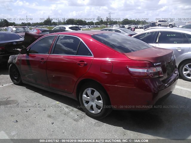 4T1BE46K77U018407 - 2007 TOYOTA CAMRY NEW GENERAT CE/LE/XLE/SE RED photo 3