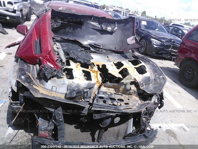 4T1BE46K77U018407 - 2007 TOYOTA CAMRY NEW GENERAT CE/LE/XLE/SE RED photo 6