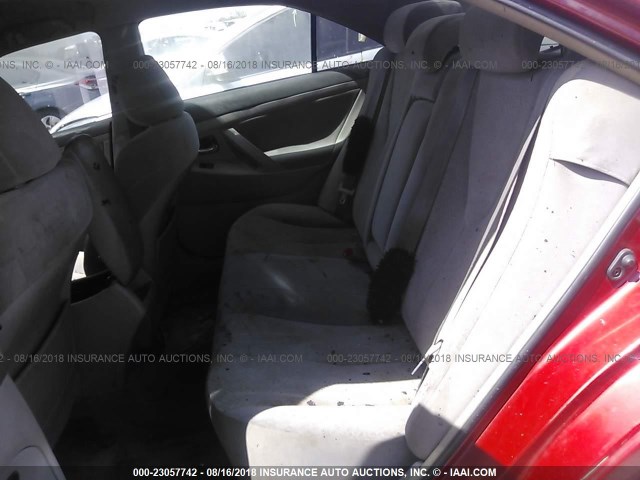 4T1BE46K77U018407 - 2007 TOYOTA CAMRY NEW GENERAT CE/LE/XLE/SE RED photo 8