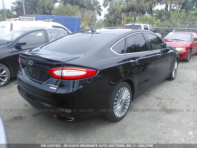 3FA6P0K94GR346599 - 2016 FORD FUSION TITANIUM BLACK photo 4