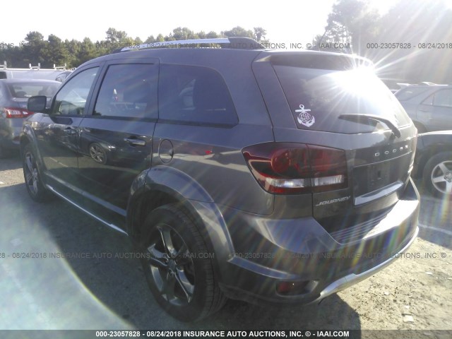 3C4PDCGG3FT697988 - 2015 DODGE JOURNEY CROSSROAD GRAY photo 3