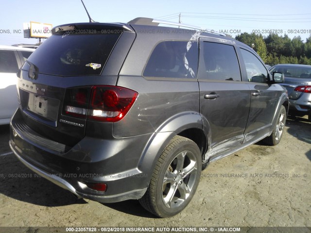 3C4PDCGG3FT697988 - 2015 DODGE JOURNEY CROSSROAD GRAY photo 4